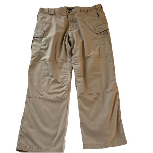 5.11 Tactical Stryke Pants Men’s 42x30 Khaki Ripstop Cargo Utility Work Outdoor - Picture 1 of 16